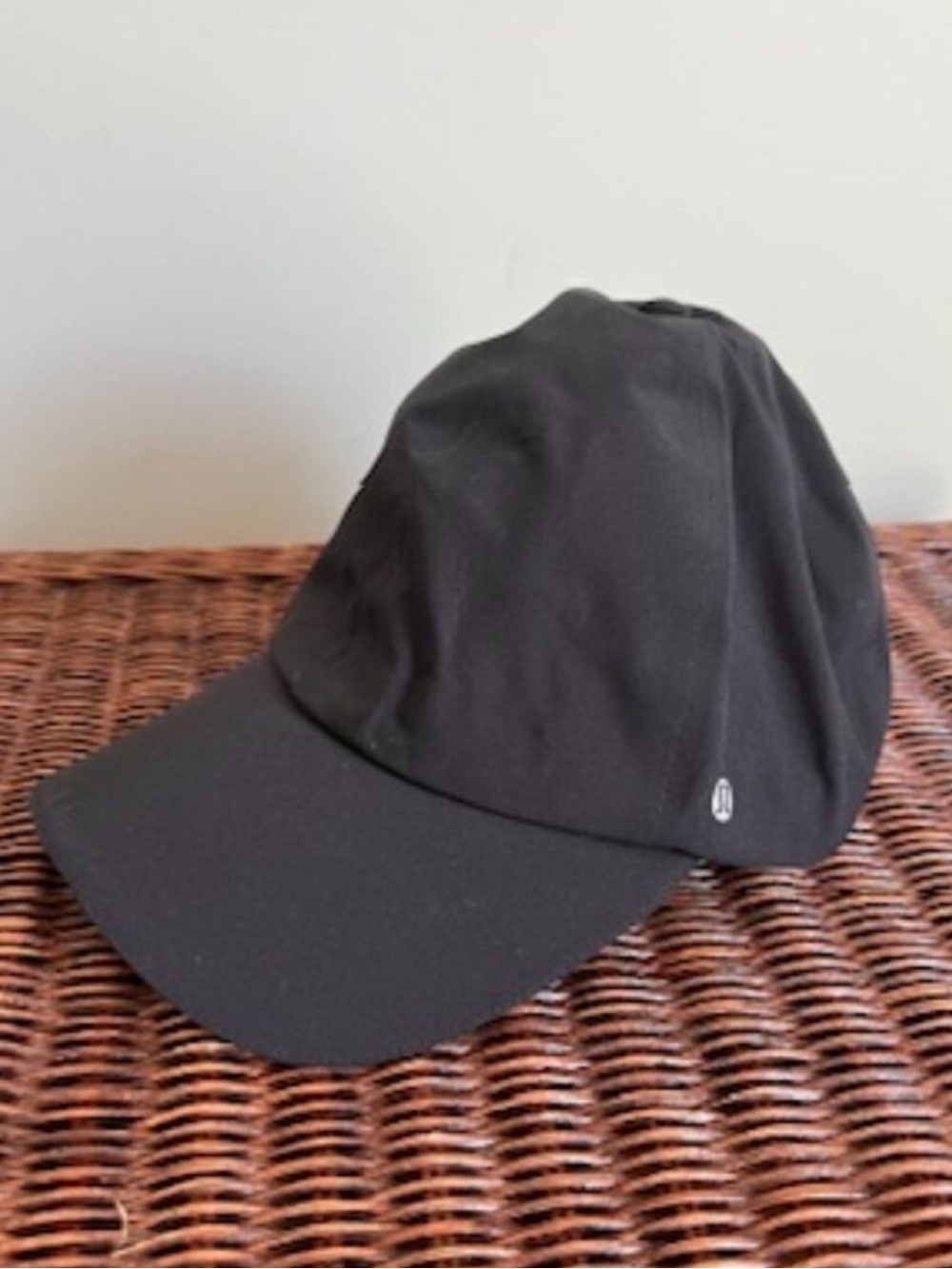 LULULEMON Athletica Black Performance Baseball Cap reflective trim front&back